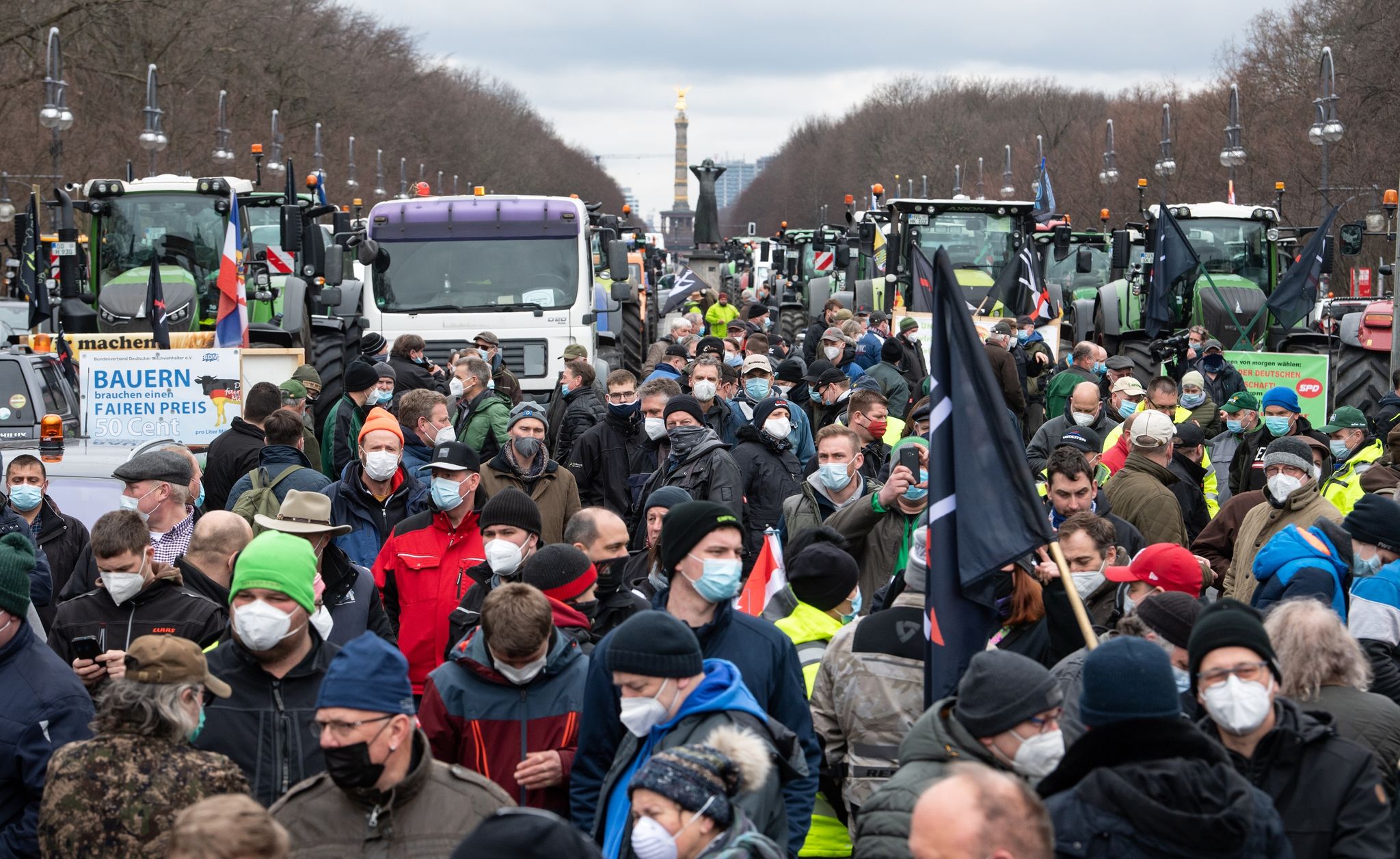 Bauern protestieren in Berlin gegen strengere Vorschriften
