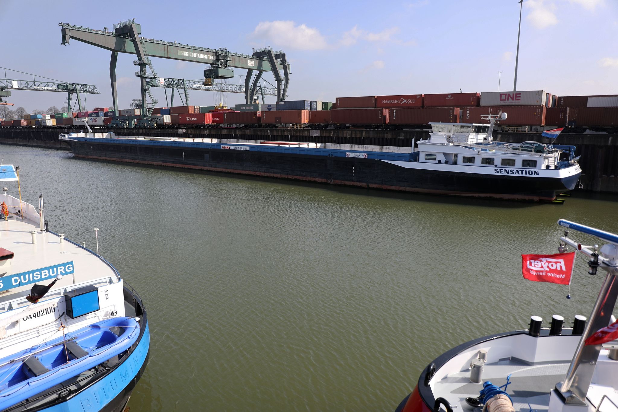 Projekt: Mehr Transporte übers Wasser mit Binnenschiffen