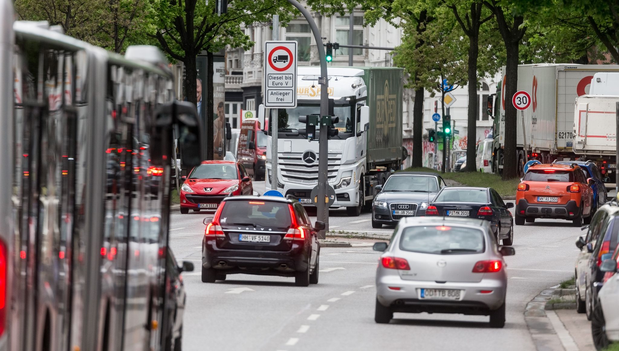Luftreinheit: Sechs Städte 2020 über Stickoxid-Grenzwerten