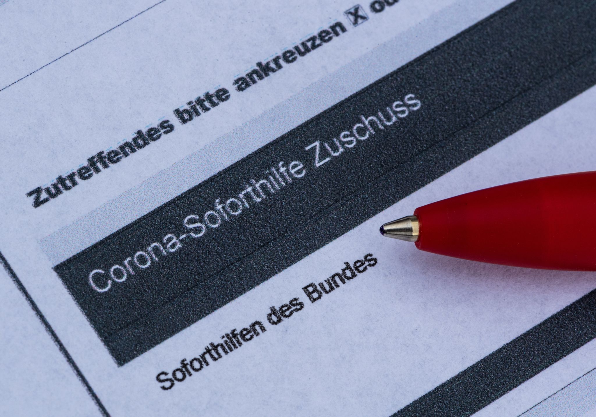 Nur ein Bruchteil der Corona-Hilfen abgerufen
