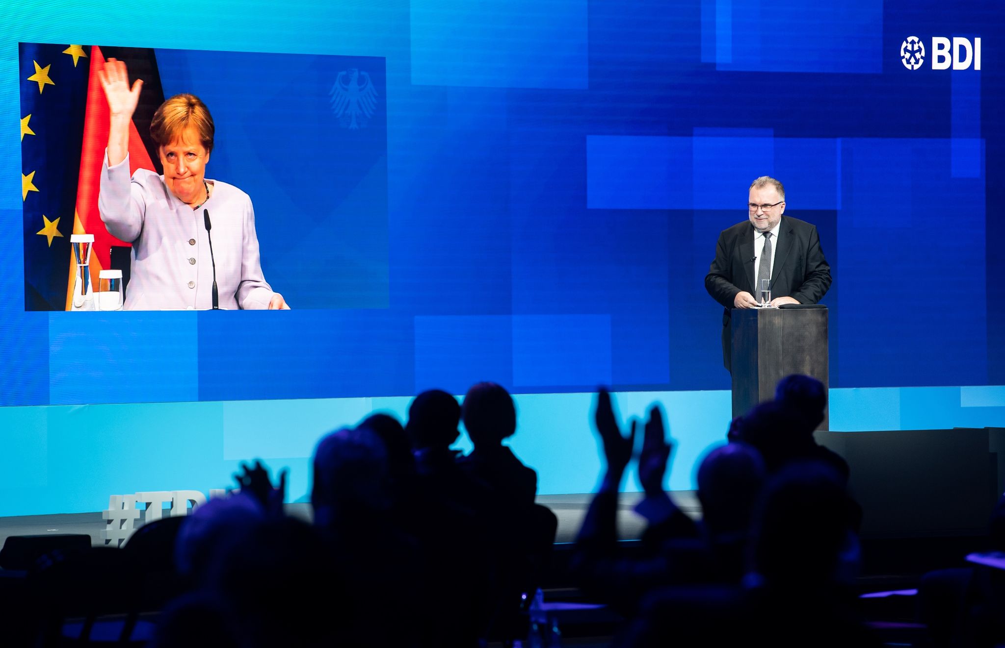 Großes Schaulaufen der Kanzlerkandidaten bei der Industrie