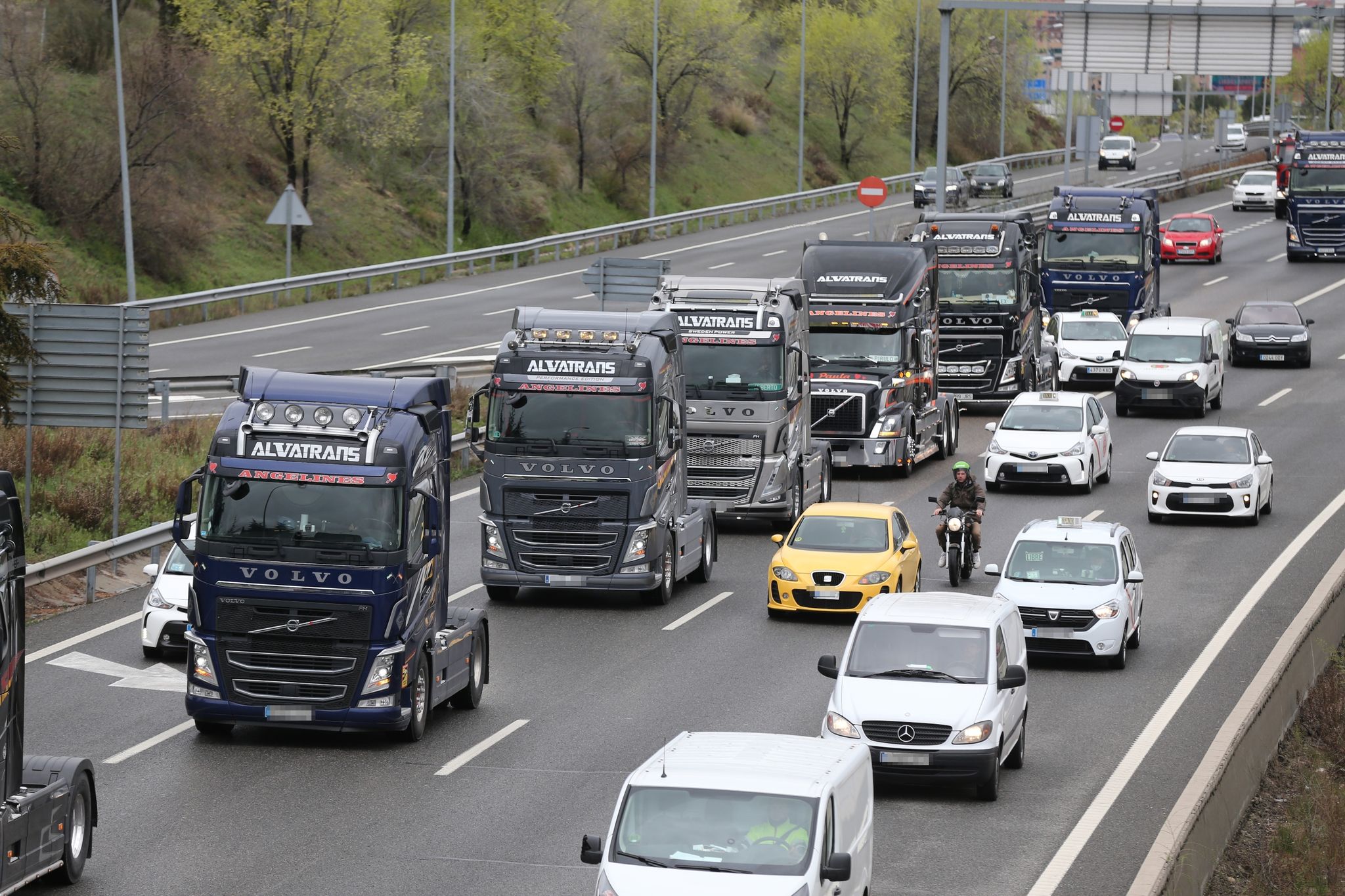 LKW-Proteste in Spanien führen zu Engpässen