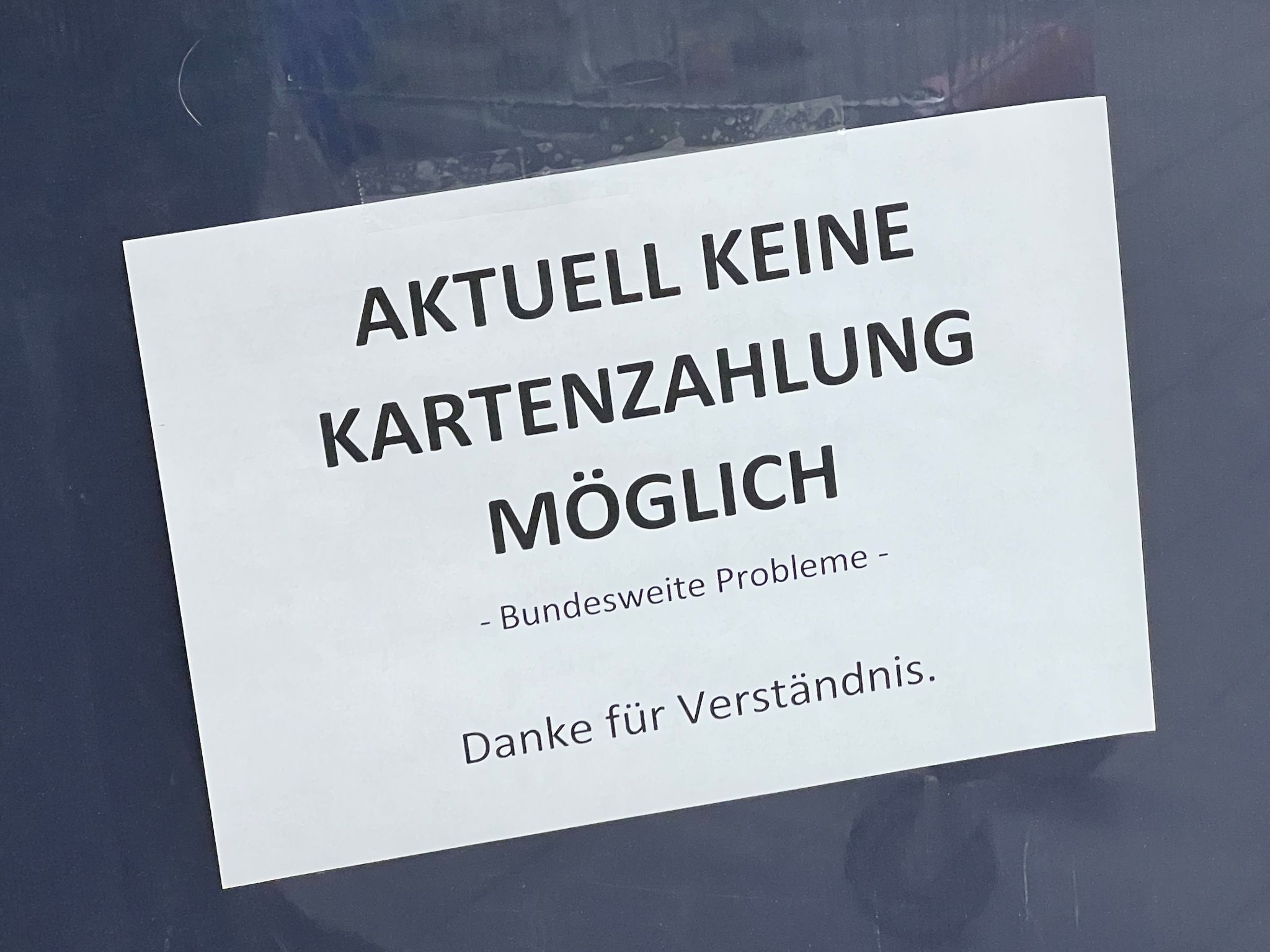 Störungen bei Zahlungs-Terminals dauern an