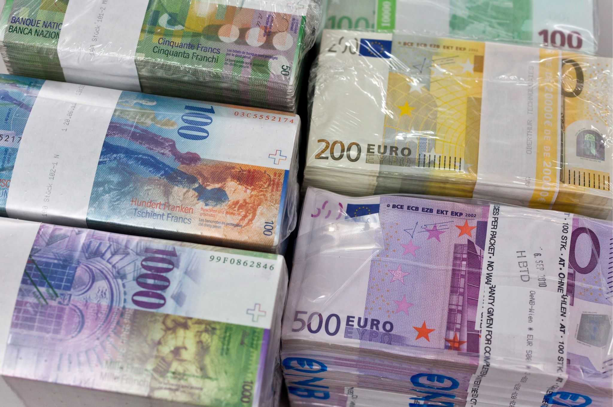 Schweizer Franken so stark wie seit 2015 nicht mehr