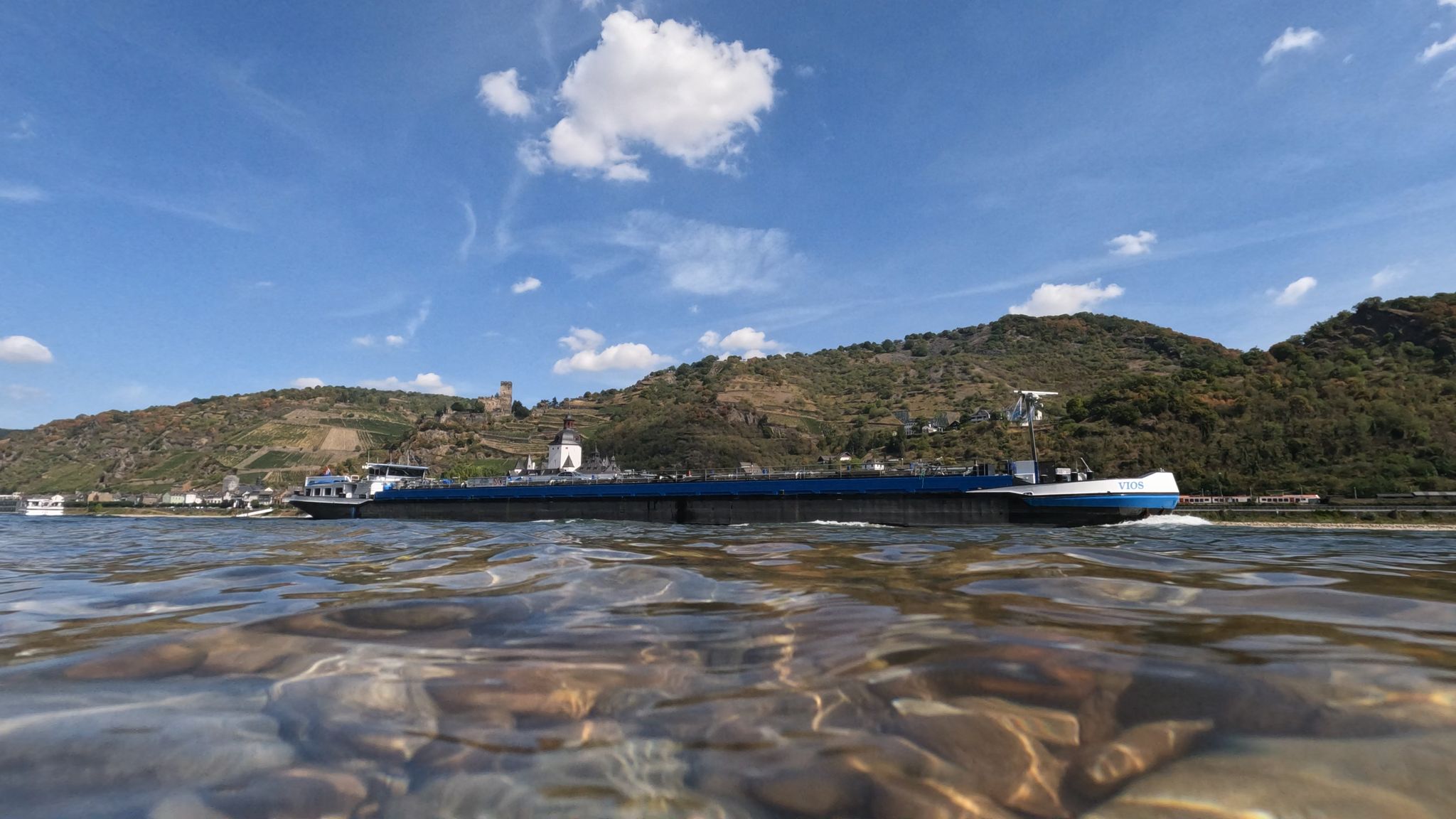 Rhein-Pegelstand bei Kaub auf 100 Zentimeter gestiegen