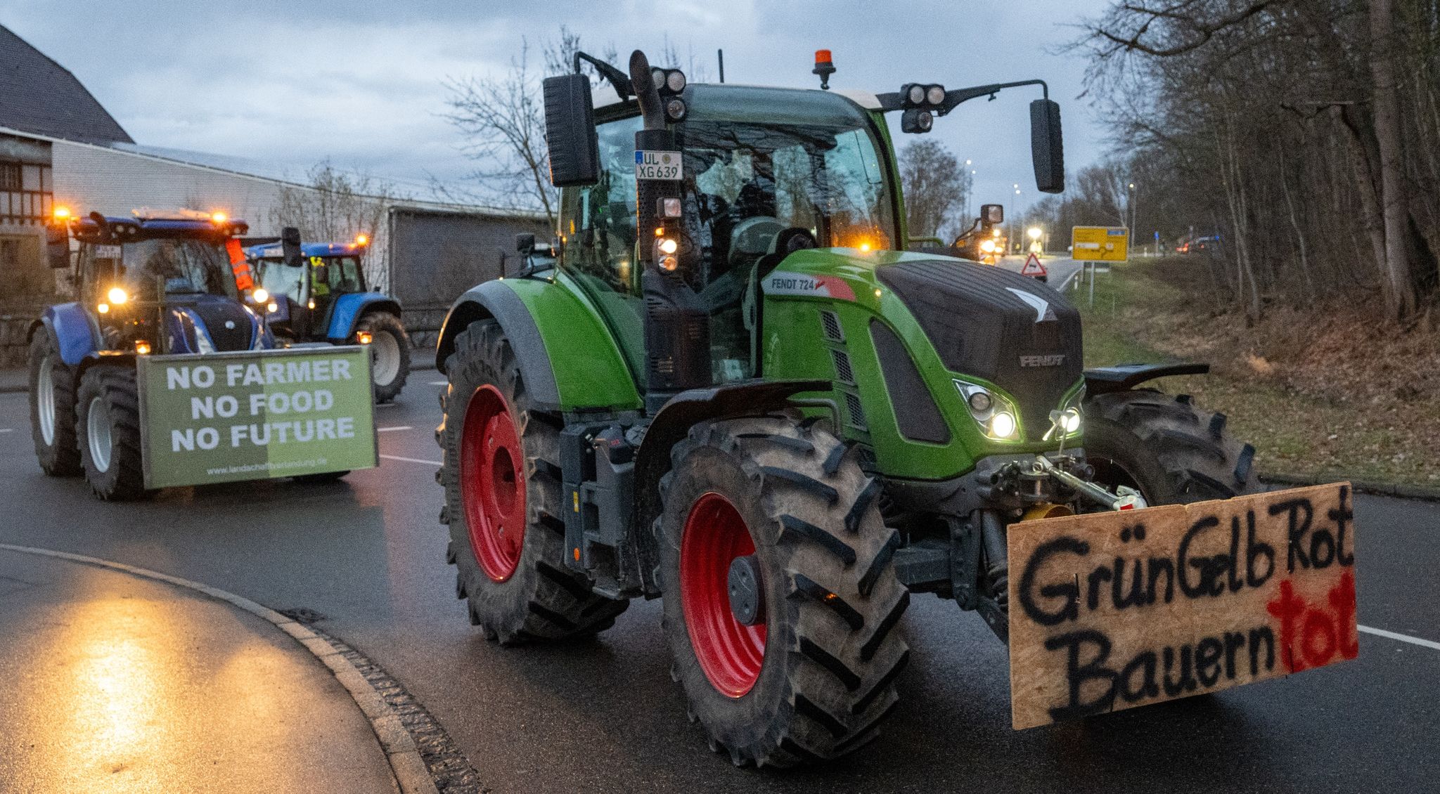 Bauern tragen Frust auf die Straße
