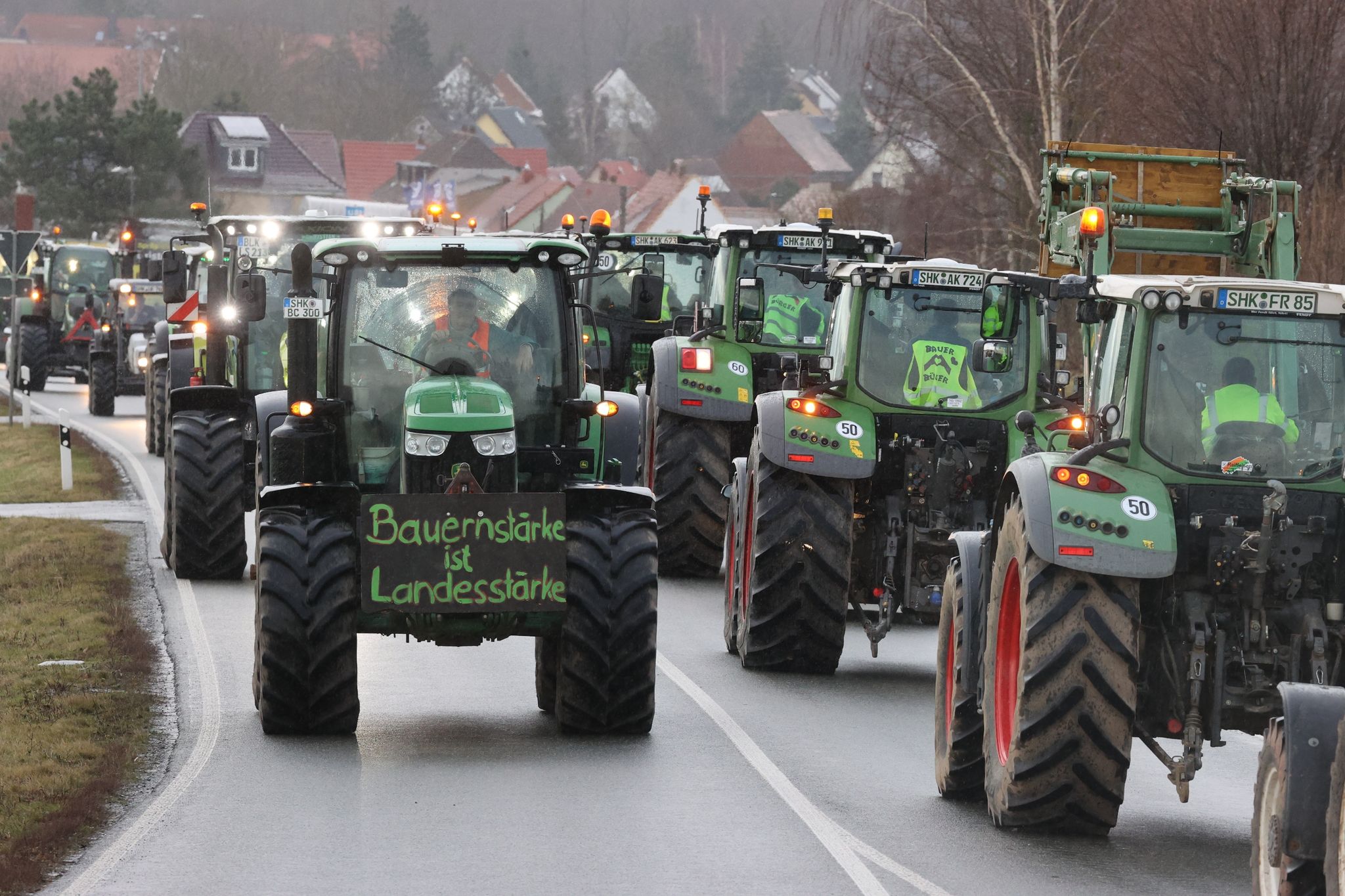 Konvois, Demos, Blockaden: Bauernproteste gegen Agrarpolitik