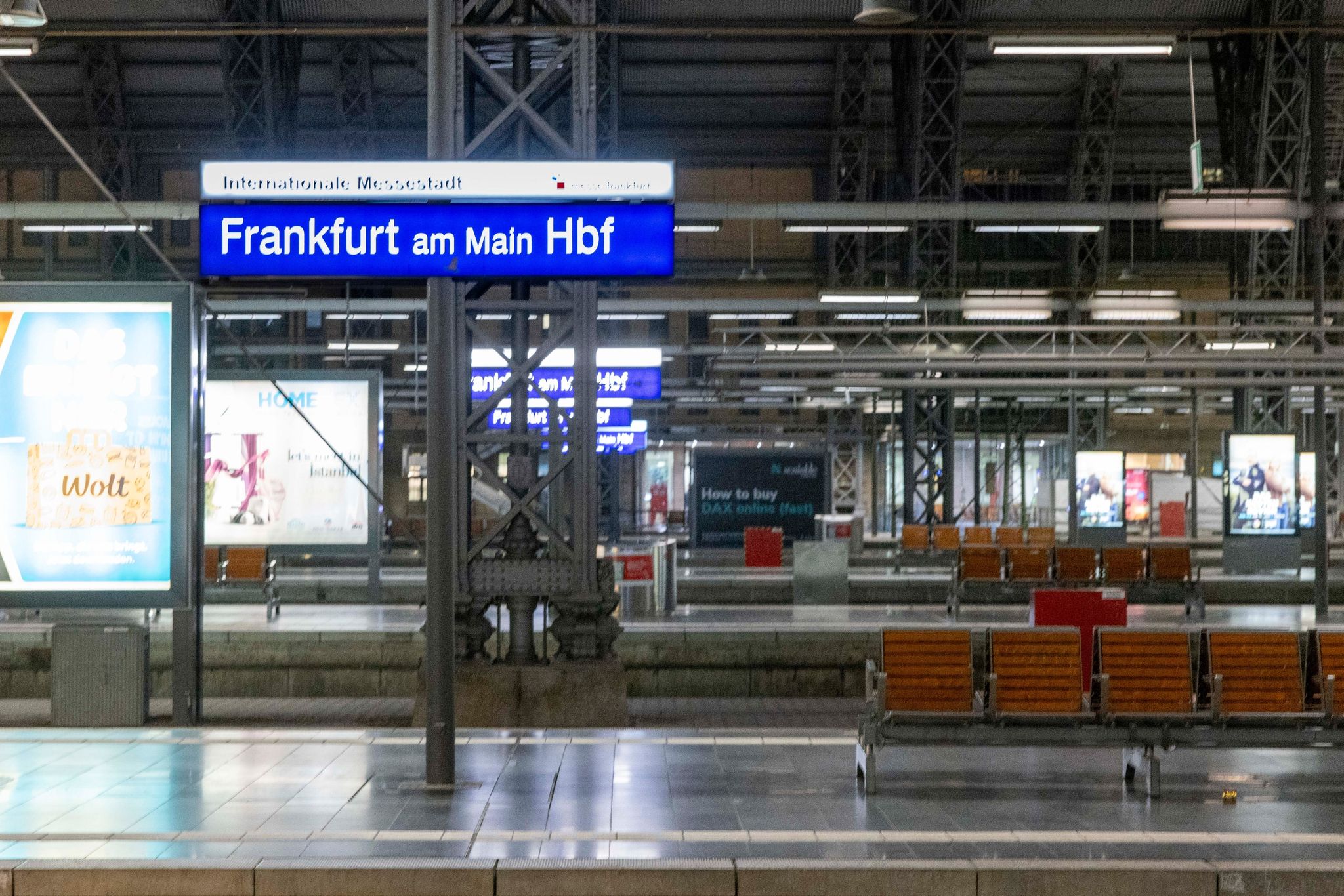 Bahnstreik läuft  – Nur jeder fünfte Fernzug unterwegs
