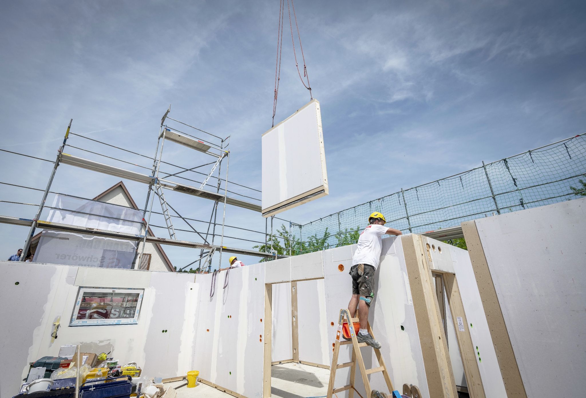 Weniger Fertighäuser gebaut